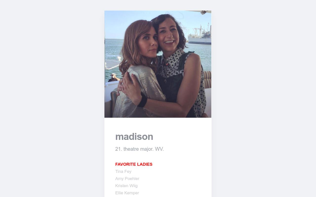 Carrd profile picture for @madison